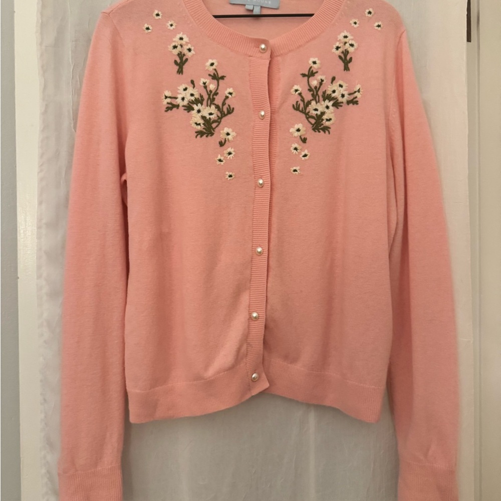 Hill House Pink Floral Cardigan